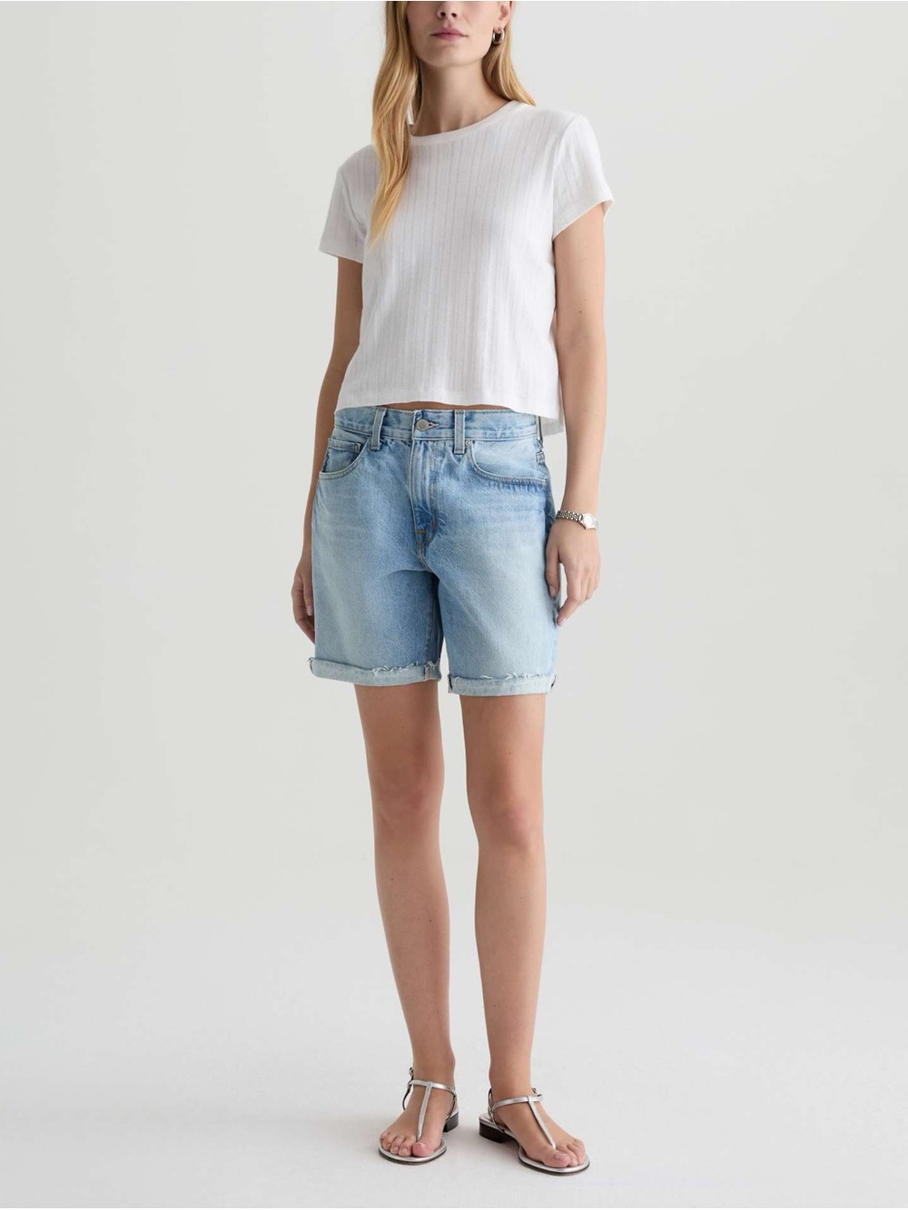 NWT AG EX BOYFRIEND JEAN SHORTS